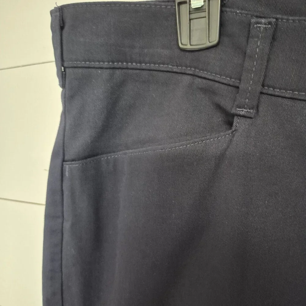 Lee Womens Relaxed Straight Leg Stretch Pants Navy Size 22W - Picture 3 of 8